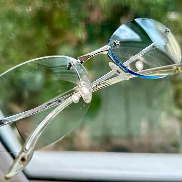 Christian Dior Rimless Bifocal  Eyeglasses Clear Lens CD3614 70B 130 - Picture 1 of 16